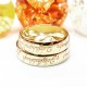 Alianzas redondeadas y con interior confort en oro amarillo del señor de los anillos, opcion oro rosa o blanco o plata